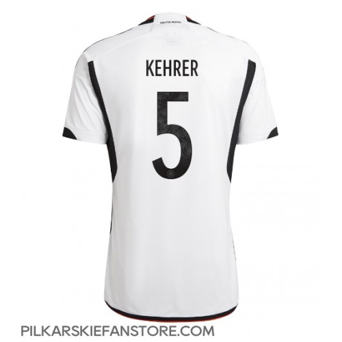 Tanie Strój piłkarski Niemcy Thilo Kehrer #5 Koszulka Podstawowej MŚ 2022 Krótkie Rękawy